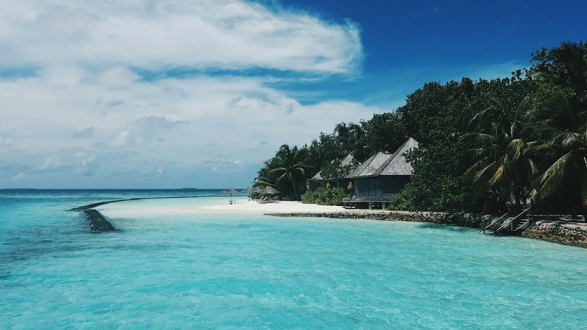 Scenic view of Maldives