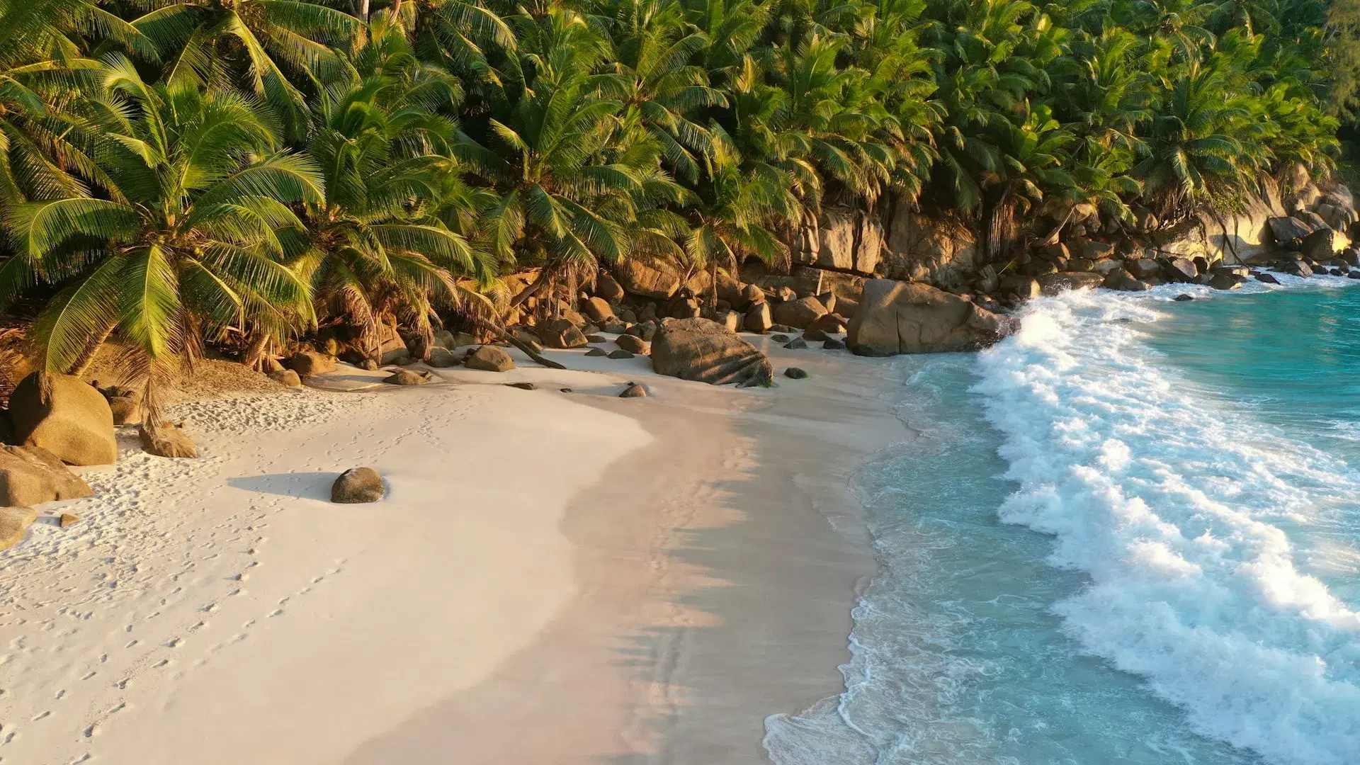 Scenic view of Seychelles
