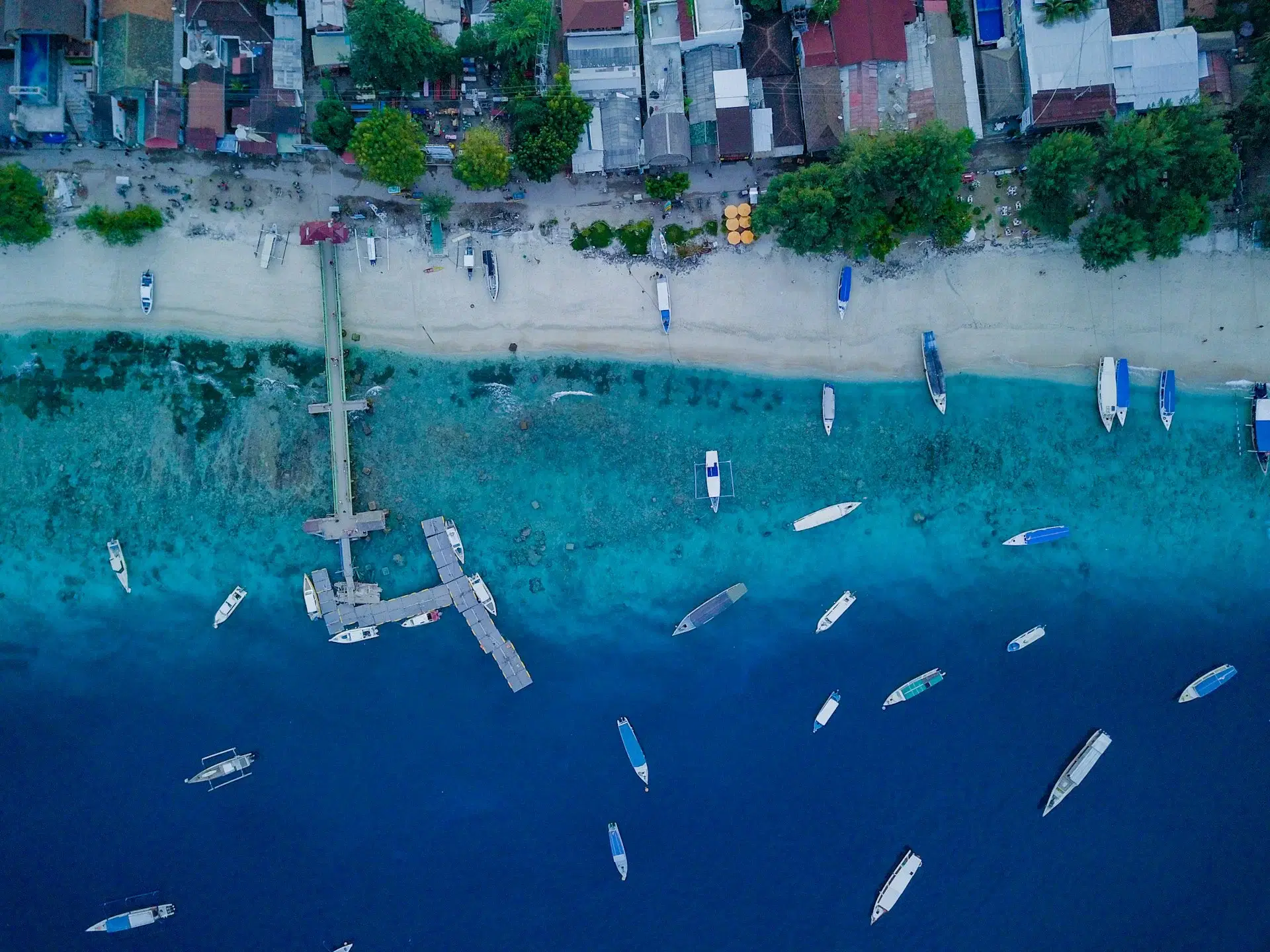 Scenic view of Lombok Island
