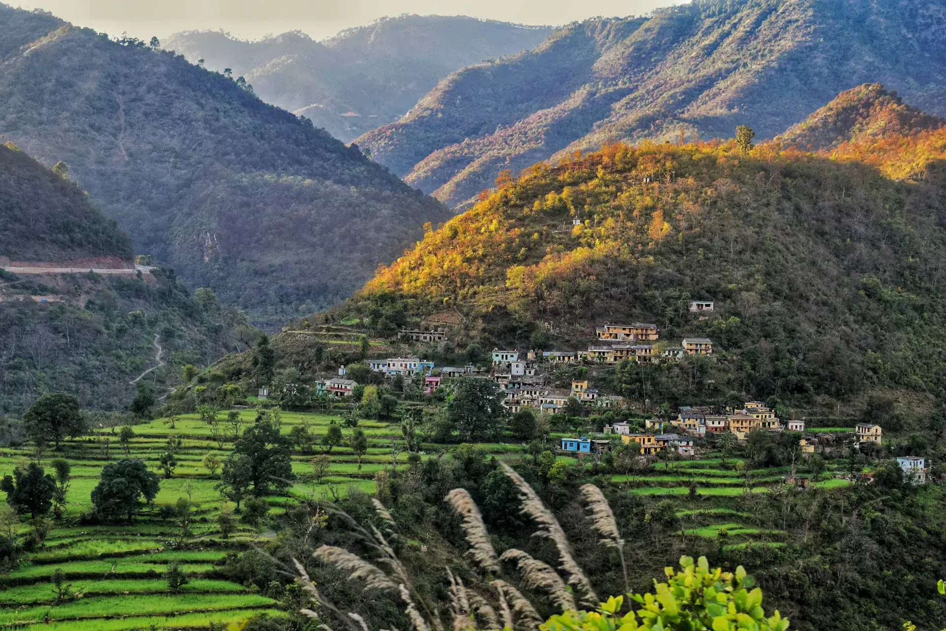 Scenic view of Uttarakhand